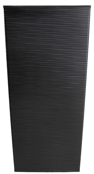 PLASTOVÝ KVĚTINÁČ PORTO RIFLO 75X39,5X39,5 CM ČERNÁ