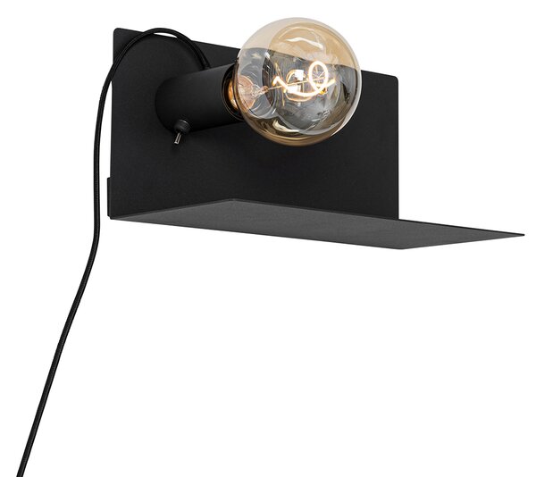 Moderní nástěnná lampa černá magnetická nastavitelná - Muro