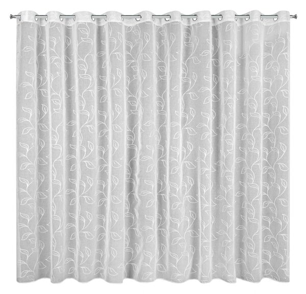 ZÁCLONA NA KROUŽCÍCH ANIRA 350X250 CM BÍLÁ