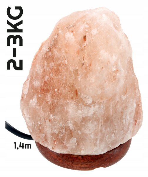 BERGE Solná lampa 2-3kg - Ionizátor / noční lampa