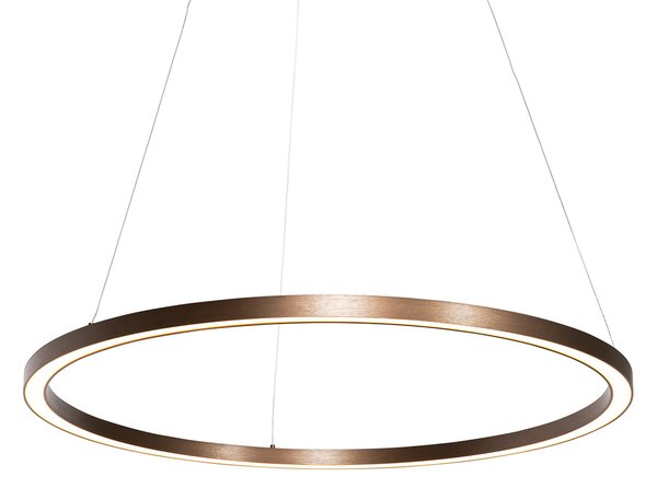 Závěsné svítidlo bronzové 80 cm vč. LED s 3-stupňovým stmíváním - Girello