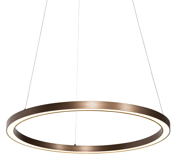 Závěsné svítidlo bronzové 60 cm vč. LED 3-stupňové stmívatelné - Girello