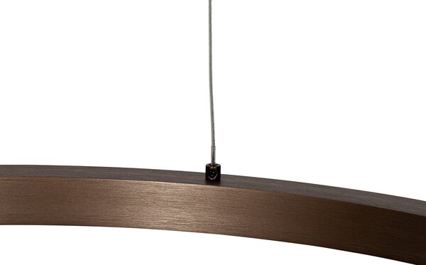 Závěsné svítidlo bronzové 60 cm vč. LED 3-stupňové stmívatelné - Girello