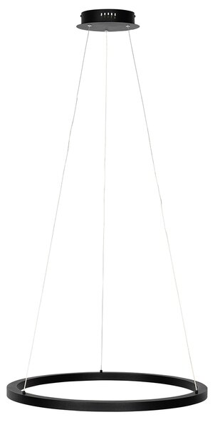 Závěsné svítidlo černé 60 cm vč. LED 3-stupňové stmívání - Girello