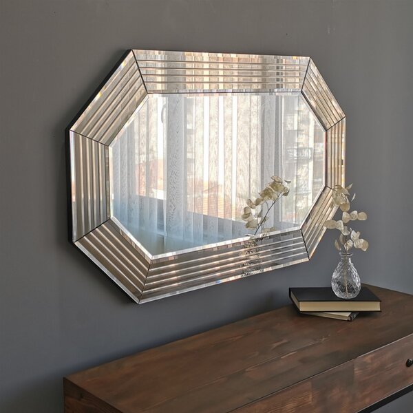 Damzaan Nástěnné zrcadlo Dario bronzové 60 cm