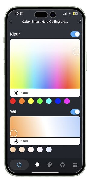 Chytré stropní svítidlo bílé 29,5 cm vč. LED RGBW IP54 - Siem