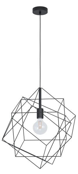 EGLO Závěsné osvětlení ve skandinávském stylu STRAITON, 1xE27, 60W, 51,5cm, černé 43359