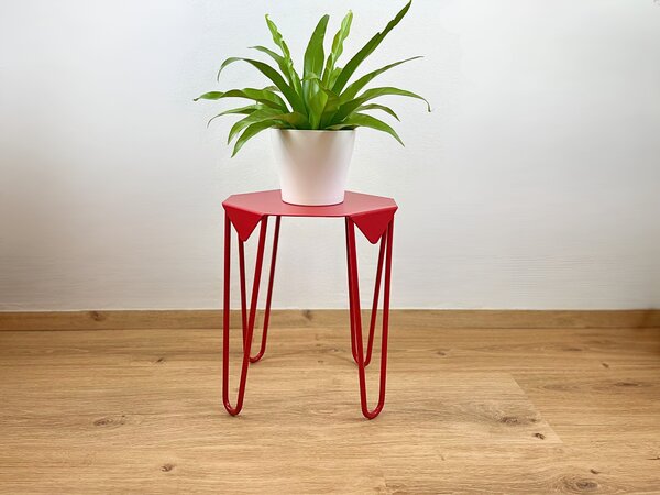 Odkládací stolek „Rose“ Odkládací stolky Barva: Karmínová (RAL 3002)