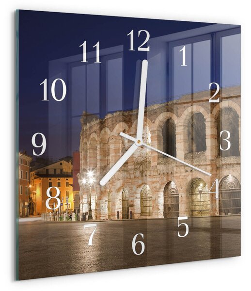 Skleněné hodiny Noční světlo zskb-30x30-00083991