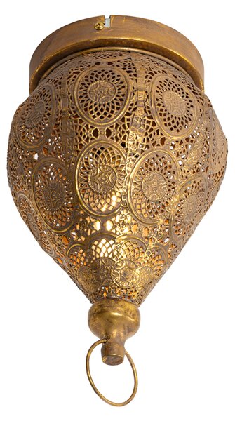 Orientální stropní svítidlo zlaté 19 cm - Mowgli