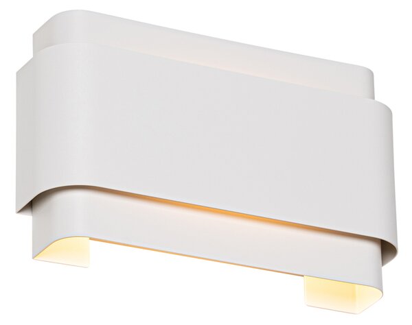 Průmyslová nástěnná lampa bílá 2-světlo - Coen
