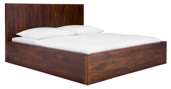 Masivní postel z palisandru Rosewood tmavá 180x200