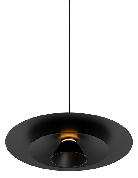 Designové závěsné svítidlo černé vč. LED 3-stupňové stmívatelné - Pauline