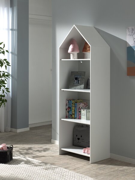 Vipack Bílá lakovaná knihovna Casami 172 cm