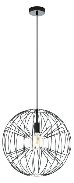 Eglo 98688 OKINZURI - Závěsné svítidlo v černém niklu ve tvaru koule, E27, ø 45cm (Moderní závěsný lustr)