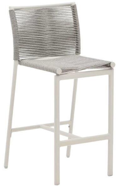 Světle šedá zahradní barová židle Kave Home Culip 65 cm