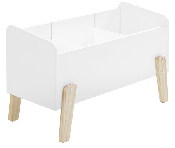 Bílý lakovaný úložný box na hračky Vipack Kiddy 39 x 80 cm