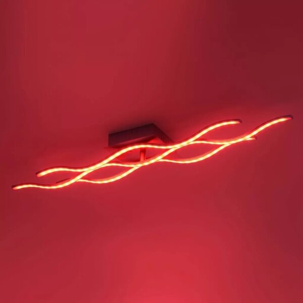 JUST LIGHT. 16266-55 -LED RGB Stm. stropní svítidlo LOLA WAVE LED/30W/230V + DO