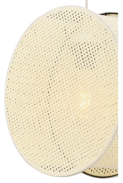 Lustr na lanku BIG DRUM 1xE27/60W/230V krémová