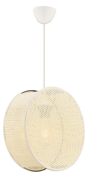Lustr na lanku BIG DRUM 1xE27/60W/230V krémová