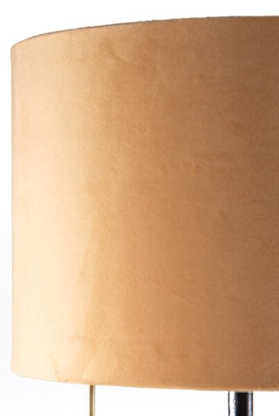 Moderní stolní lampa žlutá se zlatem - Rosalina