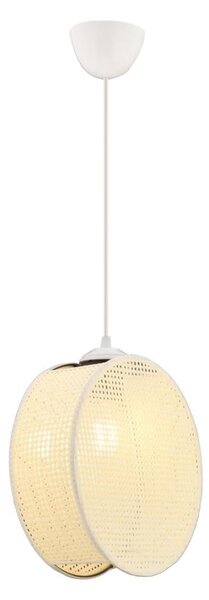 Lustr na lanku DRUM 1xE27/60W/230V krémová