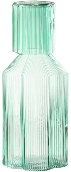 Zelená skleněná karafa J-line Froh 1350 ml