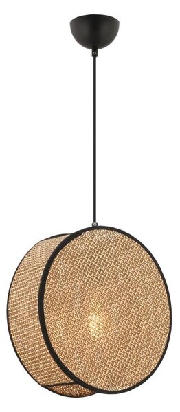 Lustr na lanku BIG DRUM 1xE27/60W/230V hnědá/černá