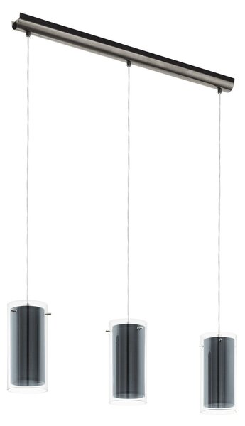 EGLO Závěsné moderní osvětlení nad jídelní stůl PINTO TEXTIL, 3xE27, 16W 99286