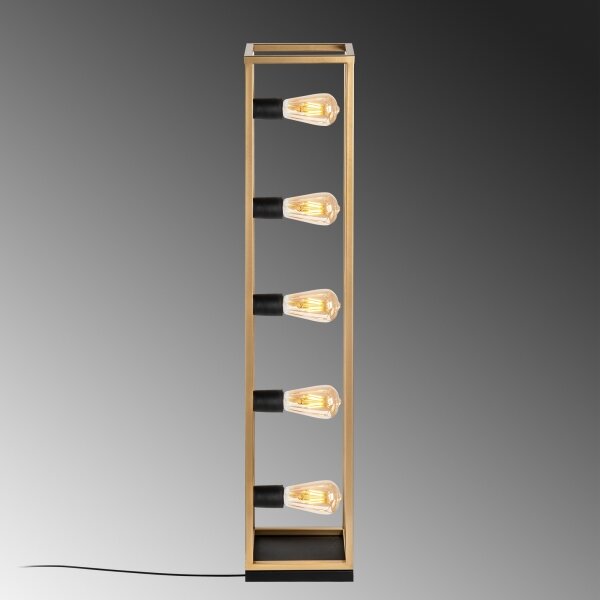 Stojací lampa KAFES 5xE27/40W/230V zlatá