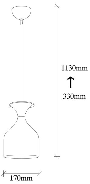 Lustr na lanku SIVANI 1xE27/40W/230V bílá/měděná