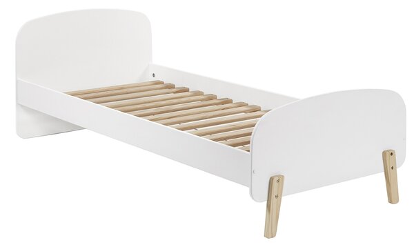 Bílá lakovaná dětská postel Vipack Kiddy 90x200 cm