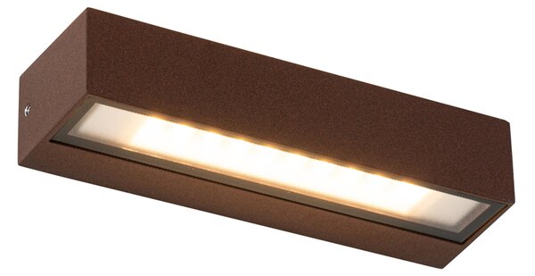 Průmyslová nástěnná lampa rezavě hnědá vč. LED IP65 - Steph