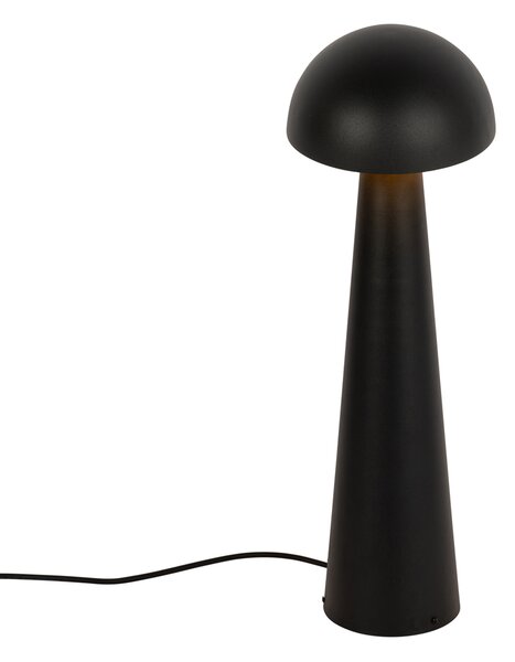 Venkovní stojací lampa černá 65 cm - Mushroom