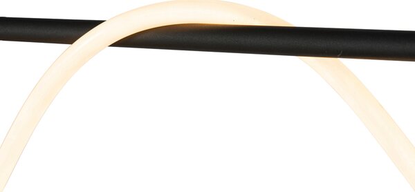 Designové závěsné svítidlo černé vč. LED 3-stupňové stmívatelné - Danisha