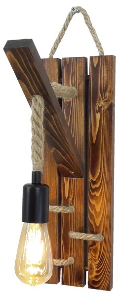 Nástěnné svítidlo AHSAP 1xE27/40W/230V borovice ořech