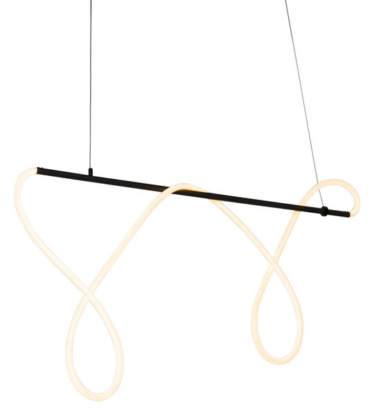 Designové závěsné svítidlo černé vč. LED 3-stupňové stmívatelné - Danisha