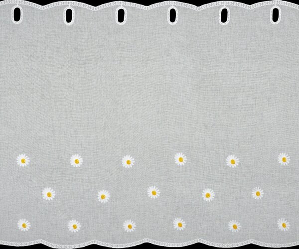 KRÁTKÁ ZÁCLONA NA POUTKÁCH BELLIS 150X70 CM KVĚTY