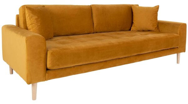 Nordic Living Sametová pohovka Limo 210 cm