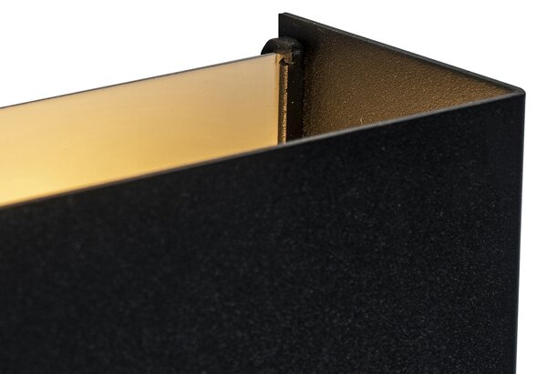 Chytrá nástěnná lampa černá 10 cm vč. 2 Wifi G9 - Otan