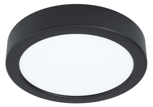 EGLO LED přisazené osvětlení FUEVA 5, 10,5W, teplá bílá, 16cm, kulaté, černé 99222