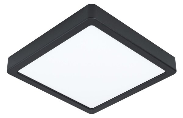 Eglo 99256 FUEVA 5 - LED stropní svítidlo 21 x 21cm, 16,5W, 4000K, černá (Přisazené nízké stropní úsporné svítidlo)