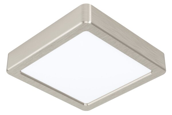 EGLO LED přisazené osvětlení FUEVA 5, 10,5W, denní bílá, 16x16cm, hranaté, stříbrné 99252