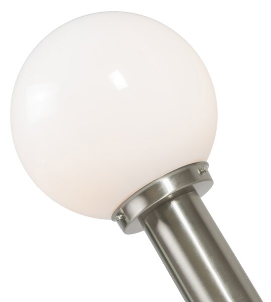 Chytré venkovní lampy s nerezové oceli 50 cm vč. Wifi A60 - Sfera