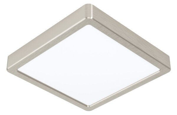 EGLO LED přisazené osvětlení FUEVA 5, 16,5W, teplá bílá, 21x21cm, hranaté, stříbrné 99241