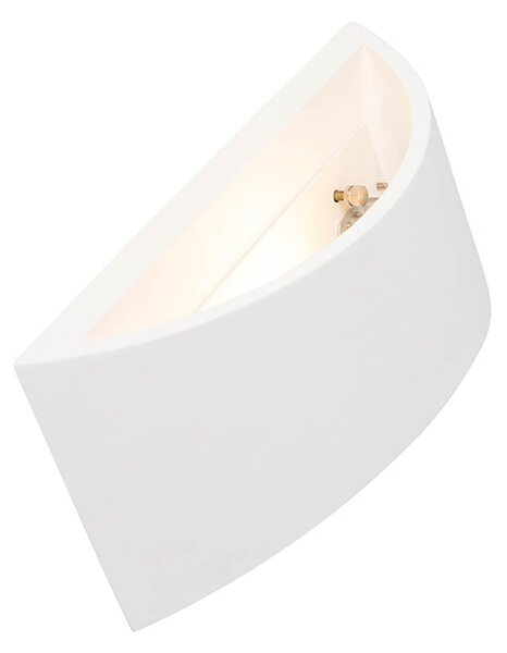 Chytrá nástěnná lampa bílá 20 cm vč. Wifi G9 - Tum