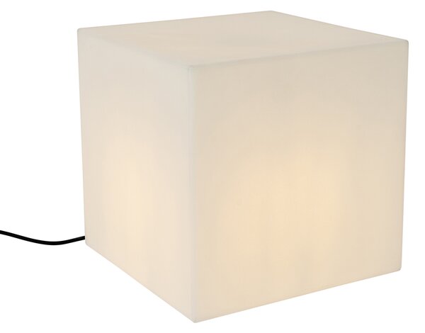 Moderní venkovní lampa bílá 38 cm čtvercová IP44 - Nura