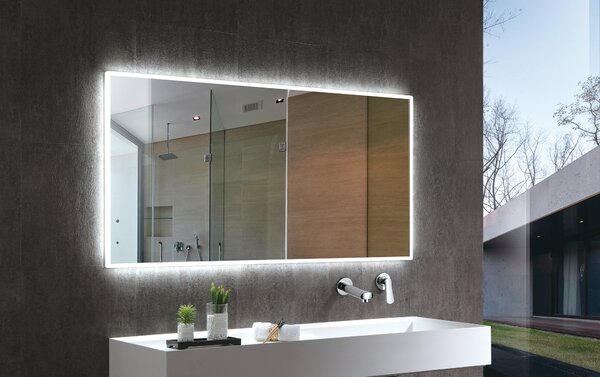 LED osvětlené koupelnové zrcadlo 2073 - 90 x 70 cm