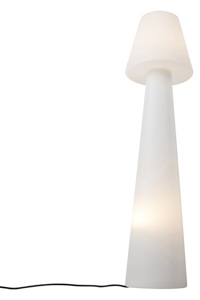 Chytrá venkovní stojací lampa bílá vč. LED A60 IP44 - Katrijn