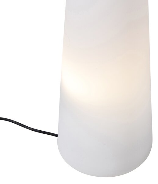 Chytrá venkovní stojací lampa bílá vč. LED A60 IP44 - Katrijn